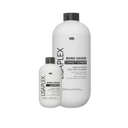 LISAP Gamme d'apres-shampoing LISAPLEX Bond Saver au format 250ml ou 1000ml